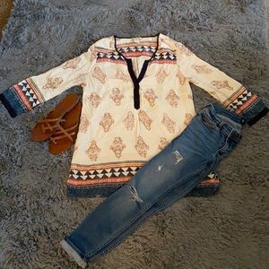 Lucky brand boho tunic M